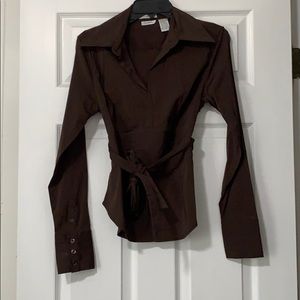 Charlotte Russe Brown Blouse